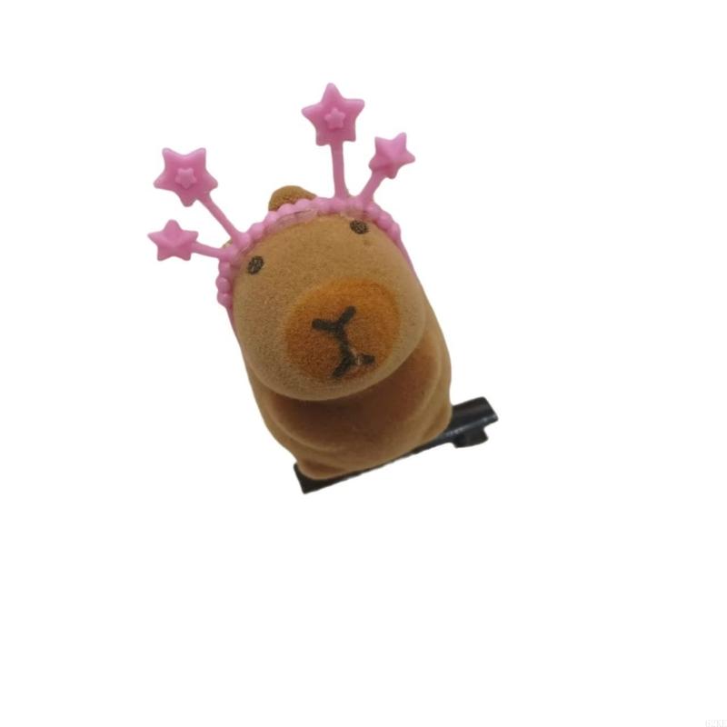 62KE Plush Hairpins Fashionable Animal Hair Clip Hair Accessories for Girls