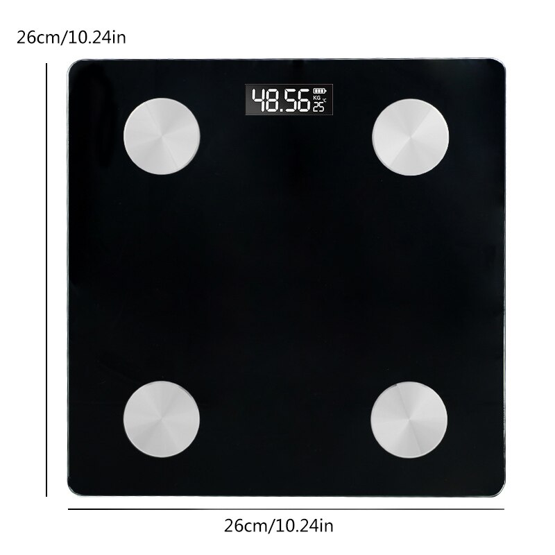 Bluetooth Floor Body Scale Bathroom Scales BMI Fat Scales LED Digital Smart Weight Scale Balance Body Composition Analyzer