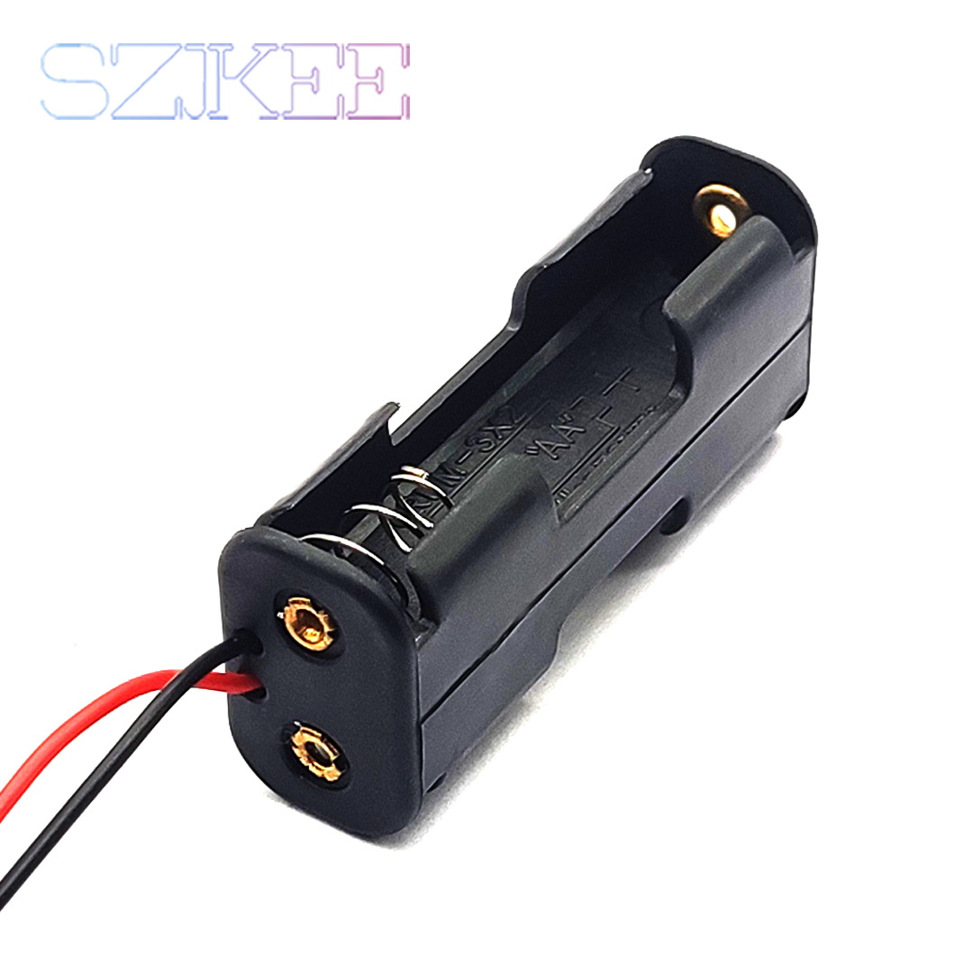 AA Battery Holder Double Side Spring Plastic AA Battery Box Back-To-Back With Line 2/4/6/8 Slot AA Battery Case 3V/6V/9V/12V: WHITE