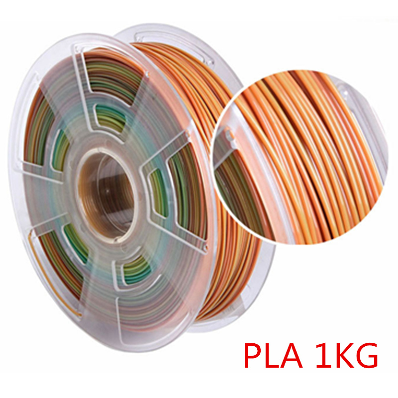 3D Printer Filament 1.75mm PLA Rainbow 250g 500g 1kg 3D Printing Plastic Polychrome Material Colorful Pla Filament for 3D Printe: Rainbow C 1kg