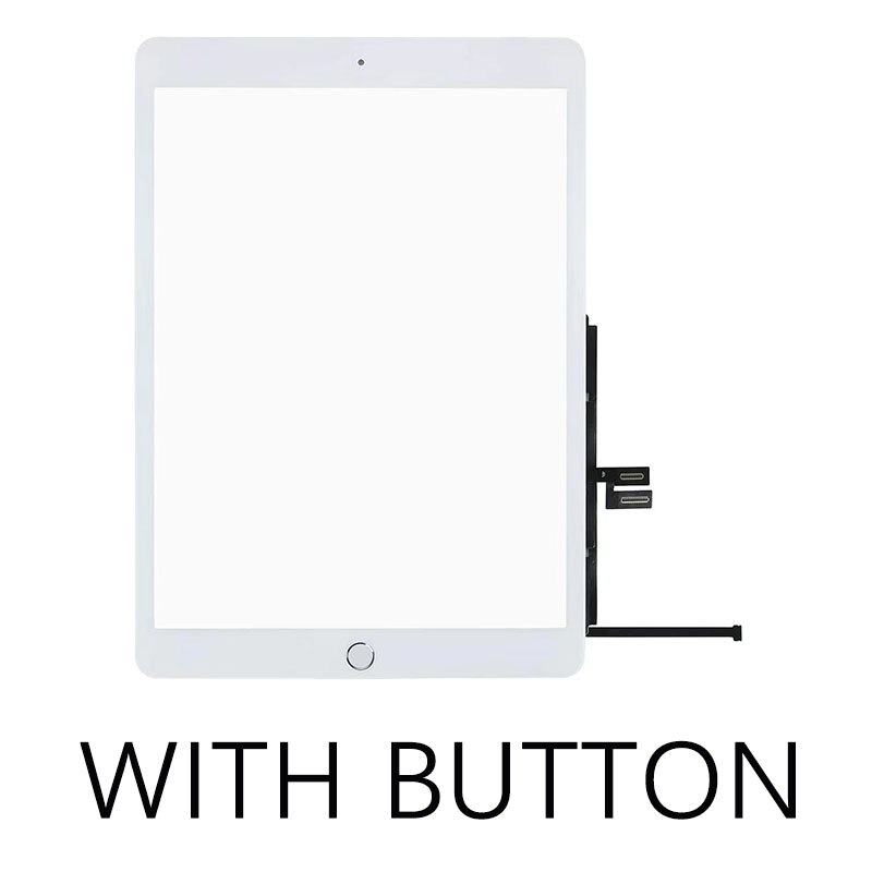 För ipad 7 7th gen 10.2 a2197 a2198 a2200 lcd yttre pekskärm digitaliserare frontglas display byte av pekpanel: Original vit.