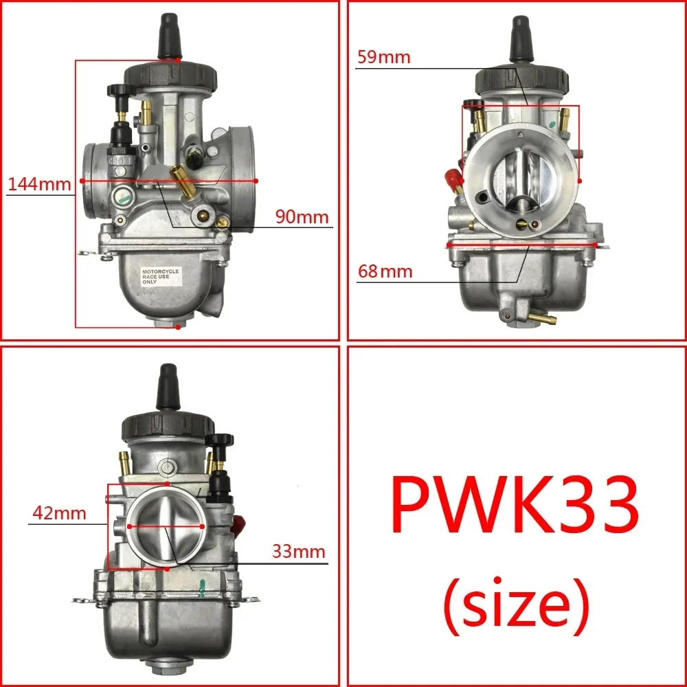 Racing Carburetor Keihin Pwk 38 '98 33/34/35/36/38/40/42mm For KTM 380 EXC 12 LT USA 1998 ATV motorcycle: army green