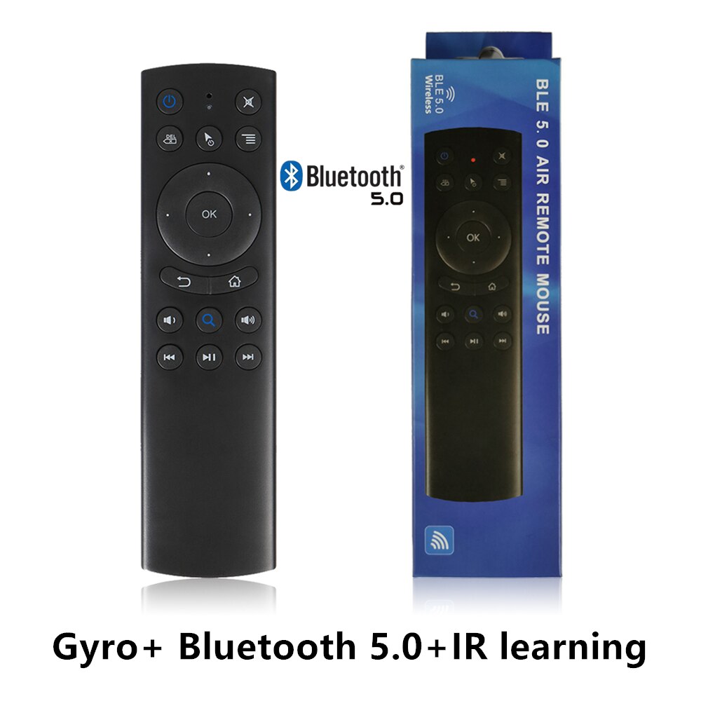 G20BTS Bluetooth 5,0 Air Maus IR Lernen Gyro Smart fernbedienung BLE 5,0 Wireless remote für AM6 PLUS Android TV box vsG50s: G20BTS 5.0