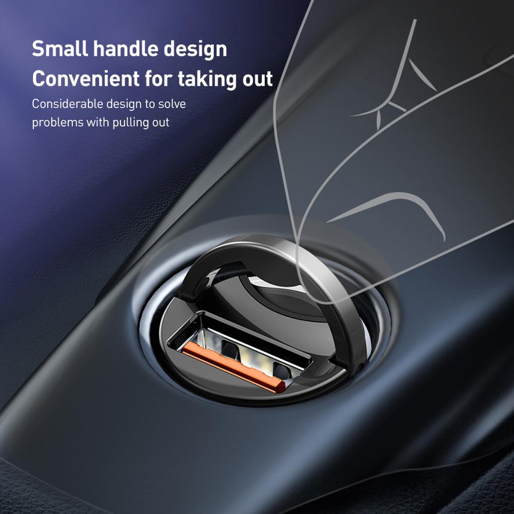 Baseus Quick Charge 4.0 3.0 USB Car Charger For iPhone 11 Pro Max Huawei P30 QC4.0 QC3.0 QC 5A Fast PD USB C Car Phone Charger