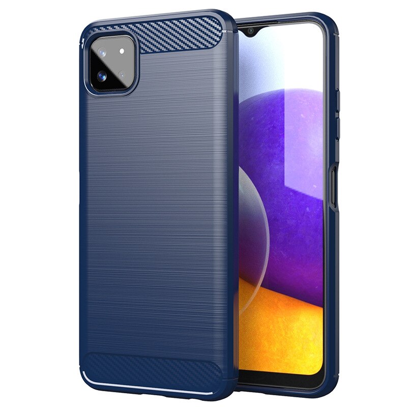 Silizium Fall Für Samsung Galaxy A 22 4G 5G Weiche Rückseitige Abdeckung für Smartphone Samsung A22s 5G чехол Für Samsung A12 F42 5G Fall Etui: For Galaxy F42 5G / Blue Case