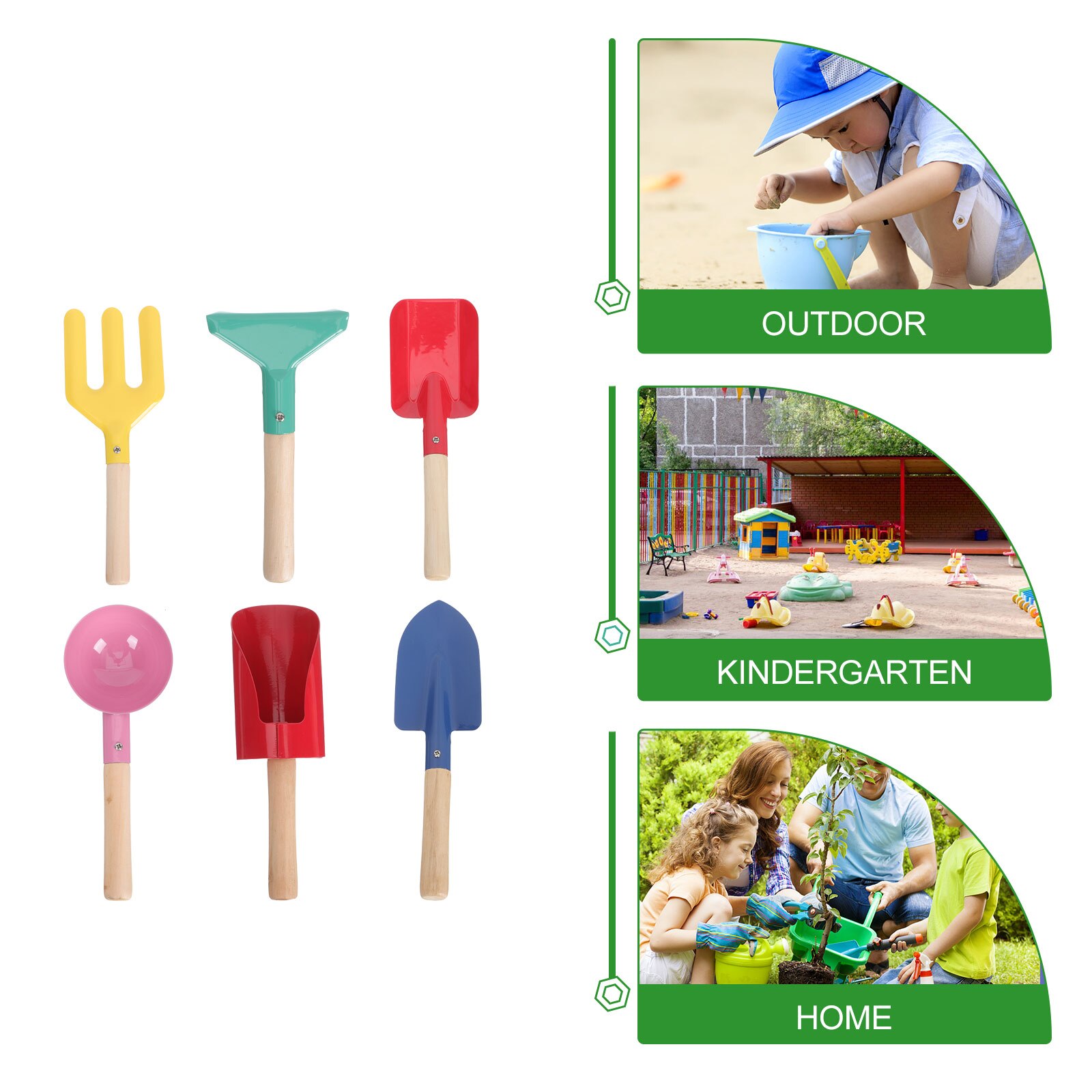 1 set of Soil Loosening Tools Children Planting Tools Kids Digging Tool Mini Planting Supplies for Outdoor Garden