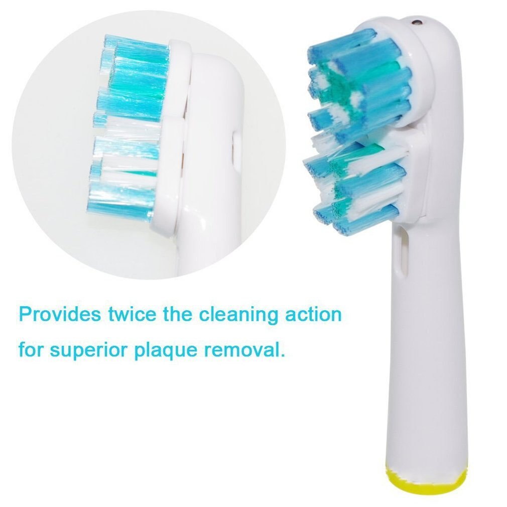 Cepillo de dientes eléctrico de doble cabezal de repuesto para Sb-417A, cepillo eléctrico para cepillarse el pelo suave, vitalidad, protección higiénica Doble