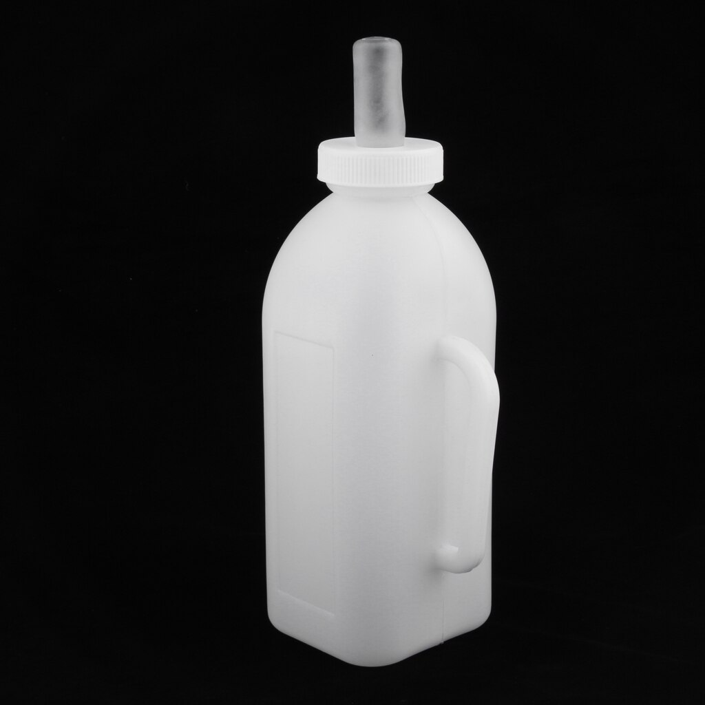 2L Calf Nursing Bottle Milk Bottle Calf Feeding Bottle w/ Handle Graduation 33cm Height