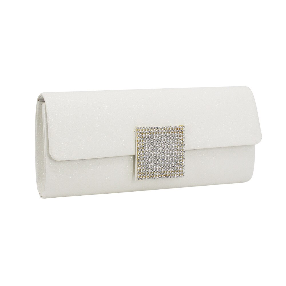 Mode Kristal Avond Clutch Tassen Voor Vrouwen Party Bruiloft Koppelingen Purse Vrouwelijke Zilveren Purse Portemonnee Tassen Pochette Mariage: white