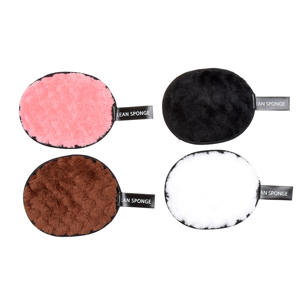 Tampons de coton nettoyant 4 couleurs au choix, éponge synthétique bouffante démaquillante pour femmes élégantes filles outils de maquillage 1 pièces