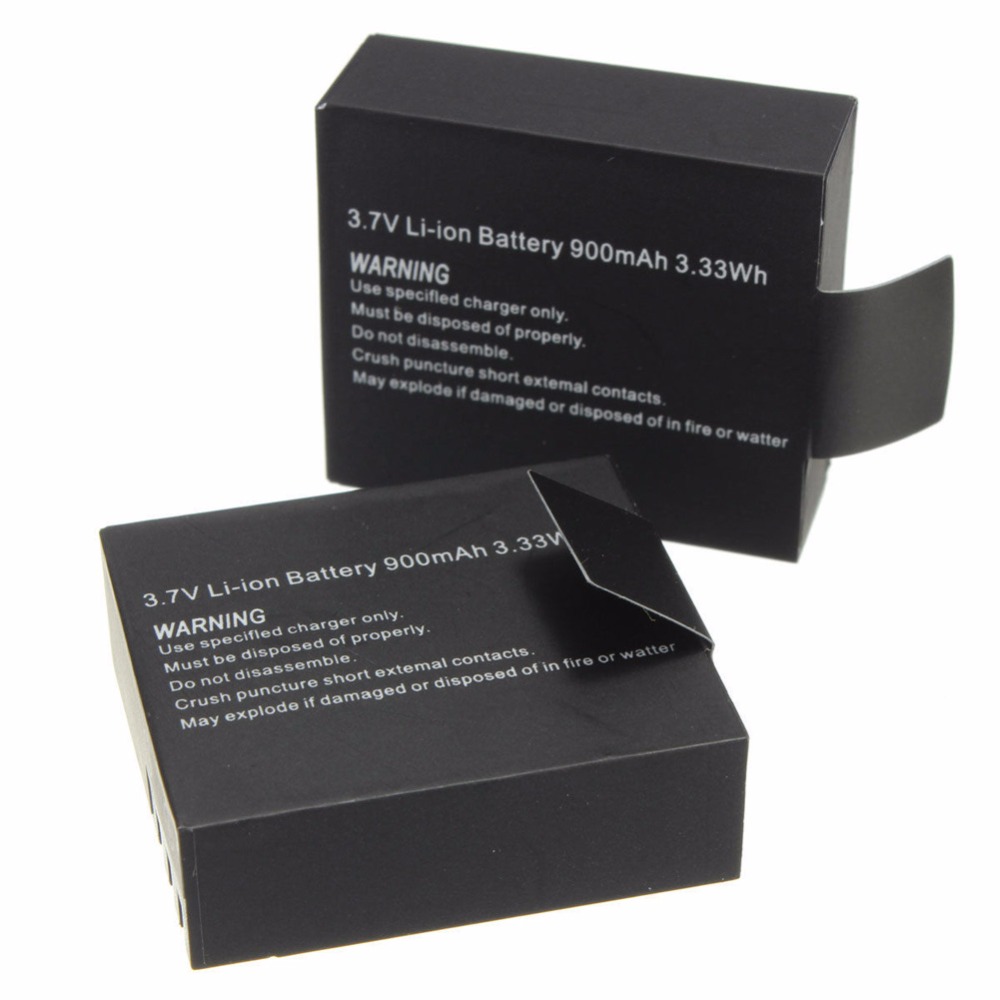 2 stuks x 900 mAh Li-Ion Batterij Digitale Camera Batterij Voor SJ 4000 SJ5000 SJ6000 SJ7000 Wifi M10 Sport actie Camera
