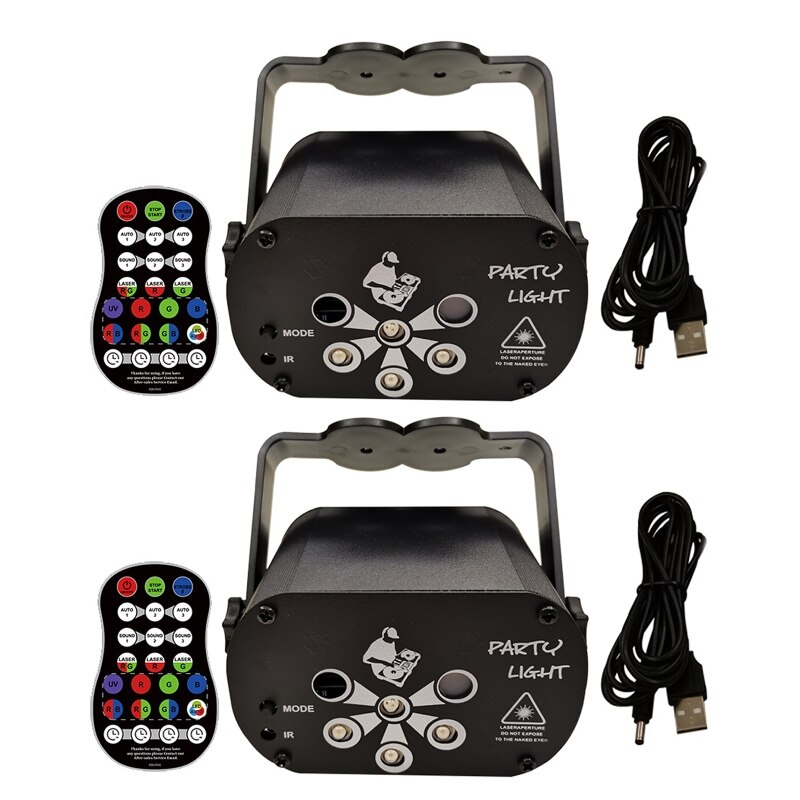 LED Star Disco Music Sound Control Light for DJ Christmas Party Strobe Lamp 28GF