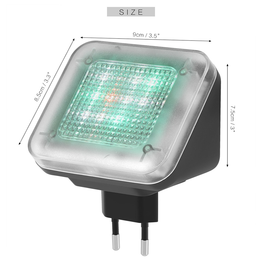 Simulateur de télévision led, sécurité domestique, anti-cambriolage, anti-intrusion, avec capteur de lumière, prise ue kqs 8