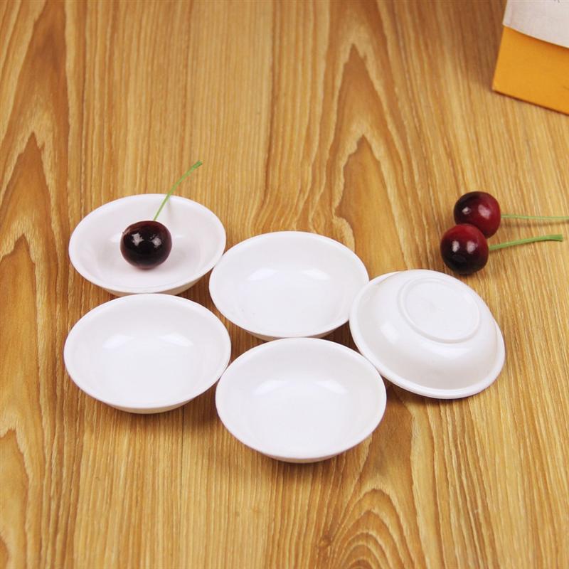 10 stuks witte plastic sausschaaltjes, dipschaaltjes, onbreekbare kruidenschaaltjes, schoteltjes voor hapjes
