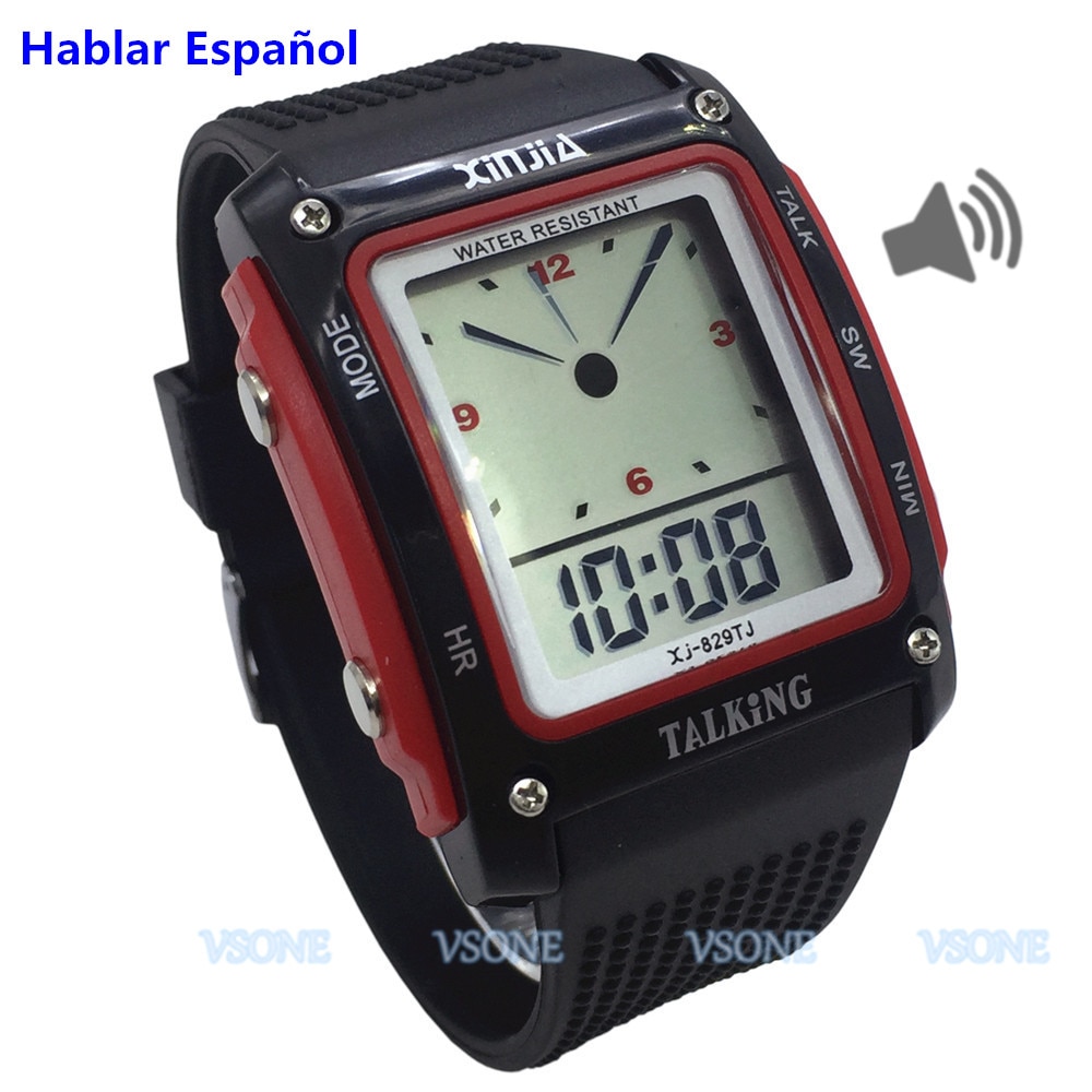 Nergo Reloj Parlante en Español para Ciegos, Niños, y Los Ancianos, Deportes Electrónicos Hablar Relojes Gatget (829TS)