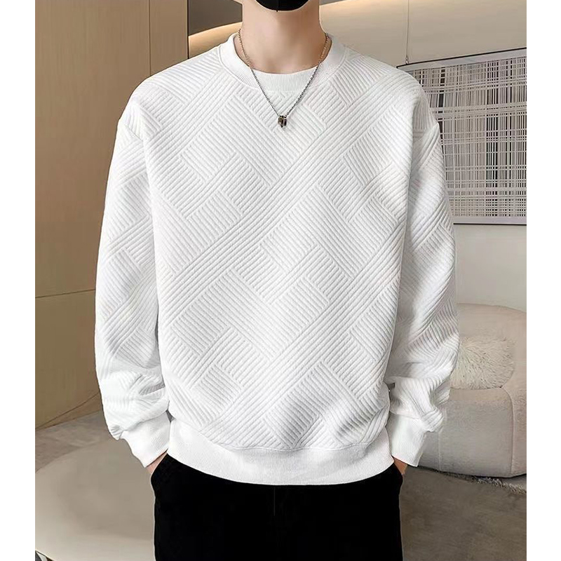 Spring Autumn O Neck Simple All-match Sweatshirt Ladies Loose Casual Add Velvet Pullover Top Women Solid Color Outwear