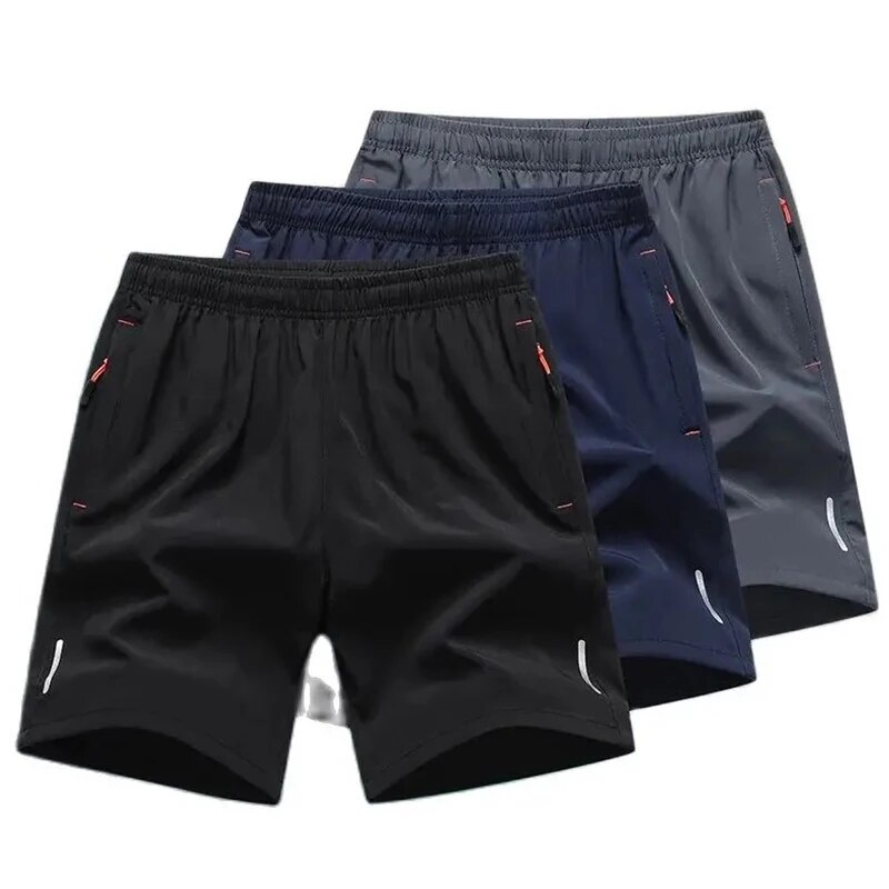 Zomer sportshorts heren comfortabele elastische taille kleding mannelijke ademende korte broek plus size