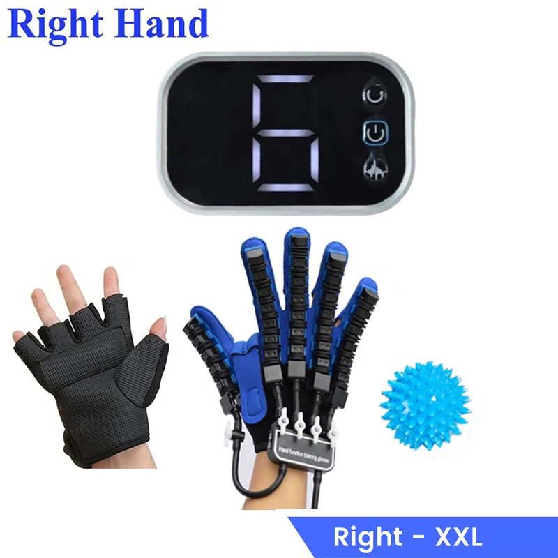 Handrevalidatie Robot Fysiotherapie Handschoenen Hemiplegie Apparaat Beroerte Recovery Apparatuur Linker Rechterhand Therapie Massage Handschoen: Beige