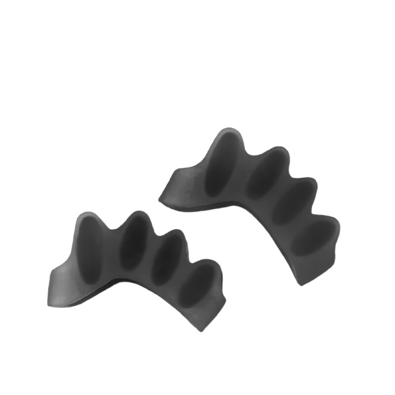 60 stück = 30pairs Fußpflege Für Kinder Hallux Valgus Orthesen Silikon Gel Kinder Toe Separator Bunion Corrector Orthopädische werkzeug: Black For Kid