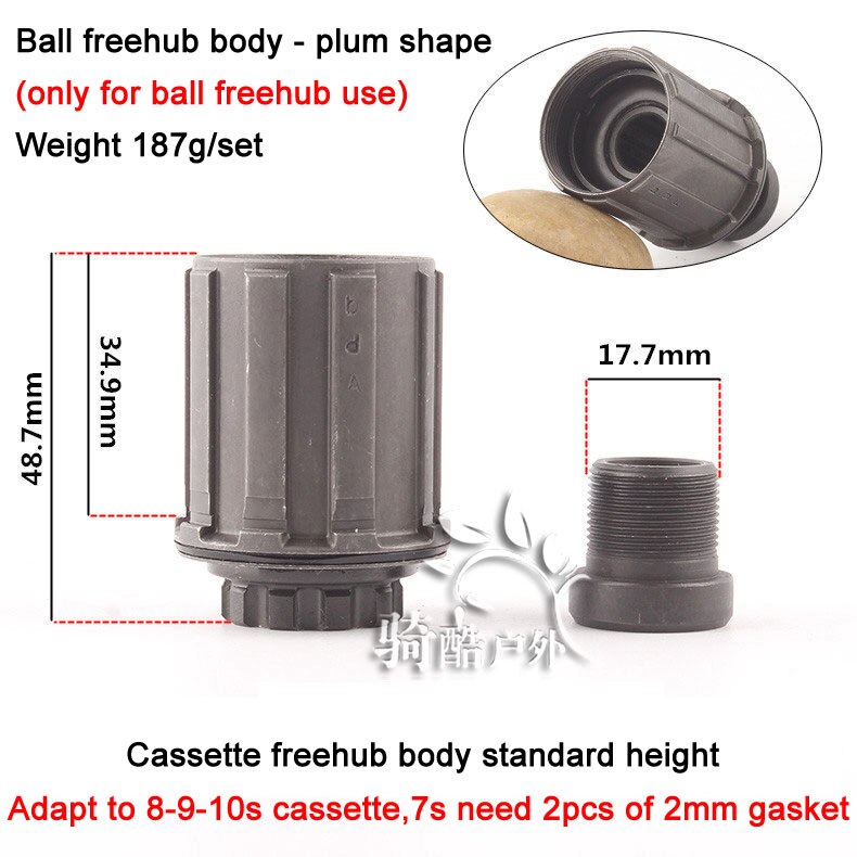 montagna bicicletta Ruota Libera Del Corpo per Branello Della Sfera E Cuscinetti Mozzi di Montaggio in Acciaio Sedile cassetta Corpo Del Mozzo Del Manicotto per 7- 8-9-10-11 Velocità