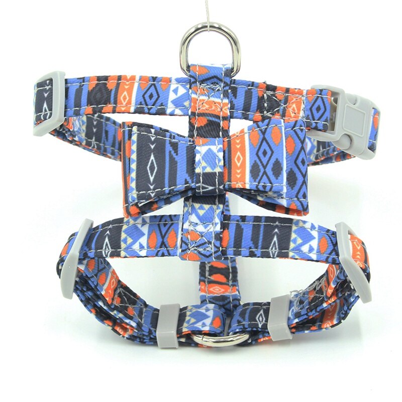 Japanse Stijl Reflecterende Hond Kat Harnas Verstelbare Harnas Kraag Huisdier Veiligheid Leash Rope Riem Hond Accessories1