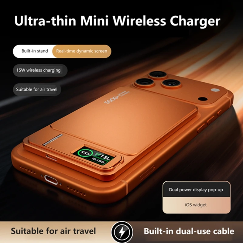 3-in-1 10000mAh Draadloze Magnetische Powerbank Draagbare Slanke Originele Batterij 20W Snelladen Voor iPhone 12-17 iWatch Airpod