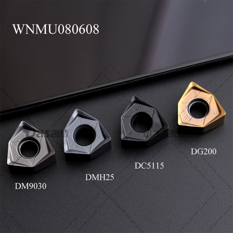WNMU080608 WNMU040304 carbure Inserts outil de coupe, lames de couteau, tour, visage, outils de coupe, Machine pour l&#39;acier Al MFWN90
