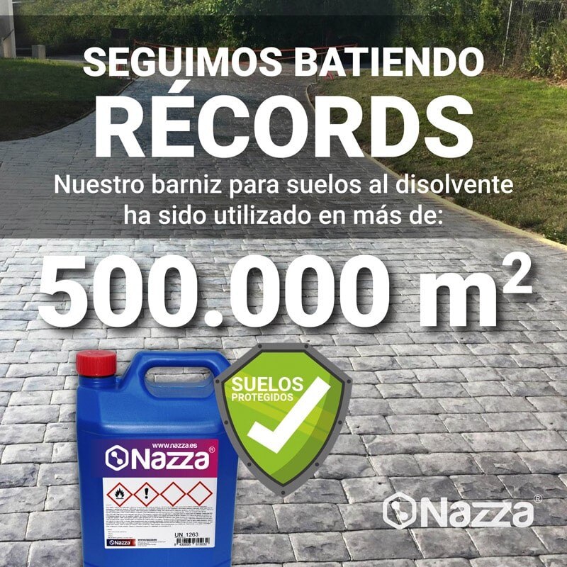 NAZZA Resina al Disolvente para Suelos de Hormigón Impreso, Transparente y Sellador, Barniz para Suelos Porosos de Piedra