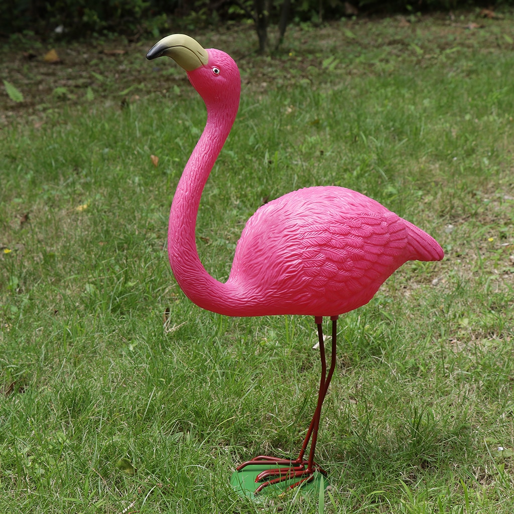 21.5 x 30cm Rose Red Look Up/Down Plastic Flamingo Yard Garden Lawn Decor Flamingo Yard Garden Lawn Ornaments Decor