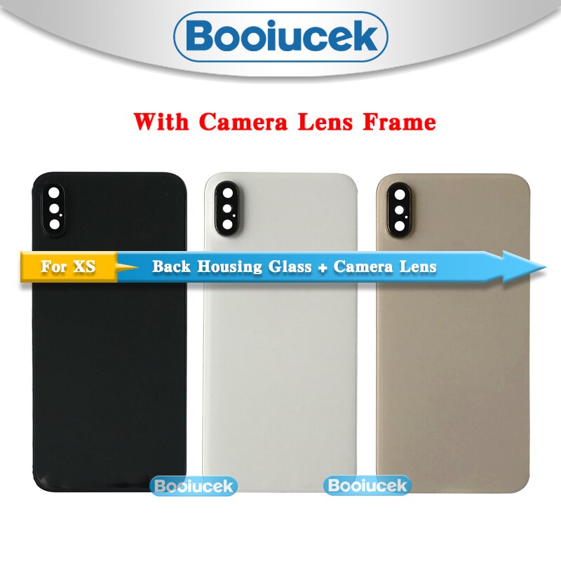 With Camera Lens Back Glass For iphone X / XS / XS MAX Battery Cover Rear Door Back Housing cover Glass EU version CE