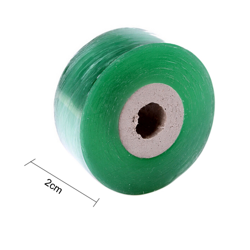 2CM x 100 M/1 rollo de cinta de injerto herramientas de jardín árboles frutales tijeras de podar ramas cinta de jardinería cinta de lazo de PVC