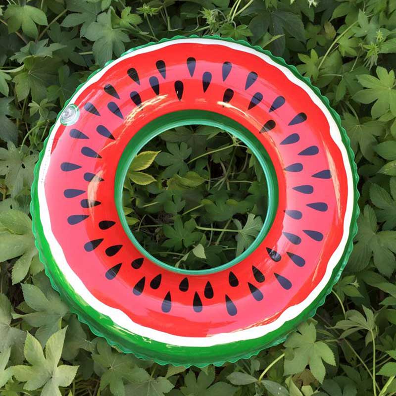 Watermelon Inflatable Adult Children Swimming Ring Inflatable Pool Float Circle For Adult Children Outdoor Watermelon Swimming