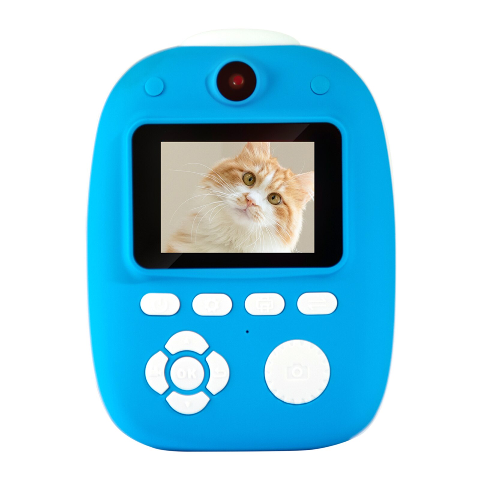Juguete Polaroid para niños, cámara Digital creativa con luz de relleno LED integrada, 2600W píxeles: Blue