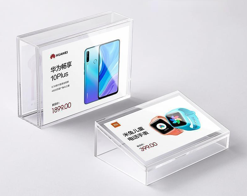 Acrylic Price Tag Label Frame Inclined Transparent Menu List Display Stand Vertical Commodity Introduction Sign Holder: type 2