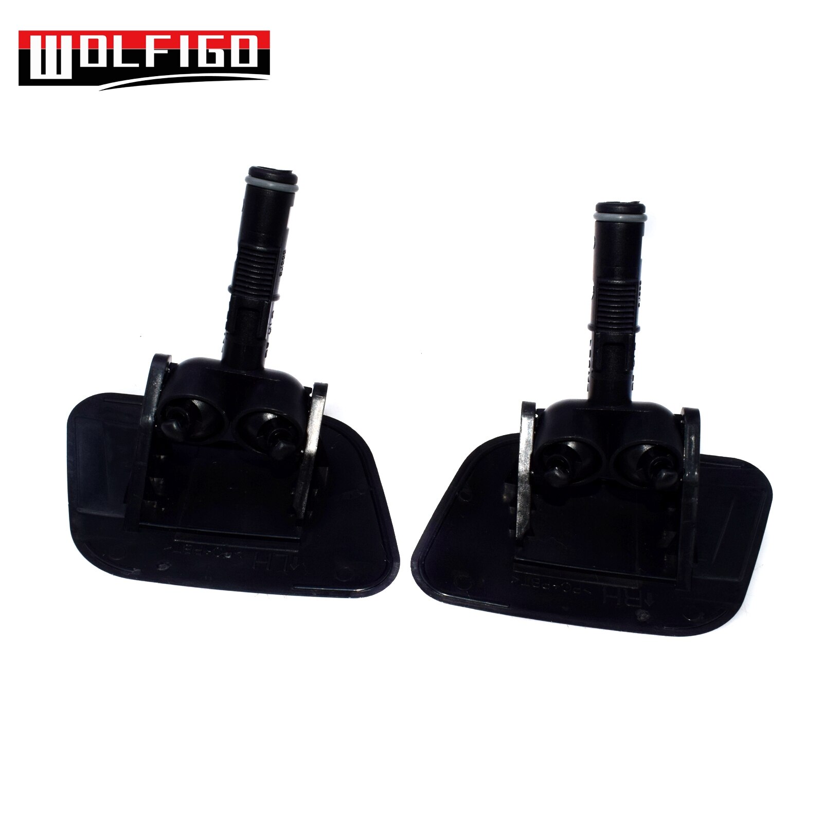 Wolfigo 1 pc/ 2 stuks links rechts zwarte motorkapsproeier voor hyundai  ix55 veracruz 2007 98680-3 j 000,98690-3 j 000