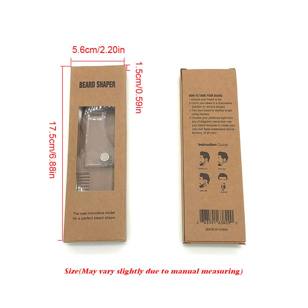 Men Beard Shaper Tools Perfect Beard Comb Men's Beard Shaping and Styling Tool Adjustable Beard Comb Rotary Beard Shaping Tool