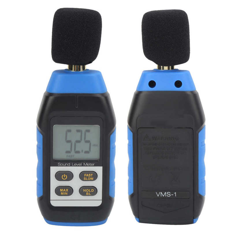 VMS-1 Portable Decibel Meter with LCD Backlight High Accuracy Sound Level Meter Measuring Tool Sound Level Noise Decibel Meter