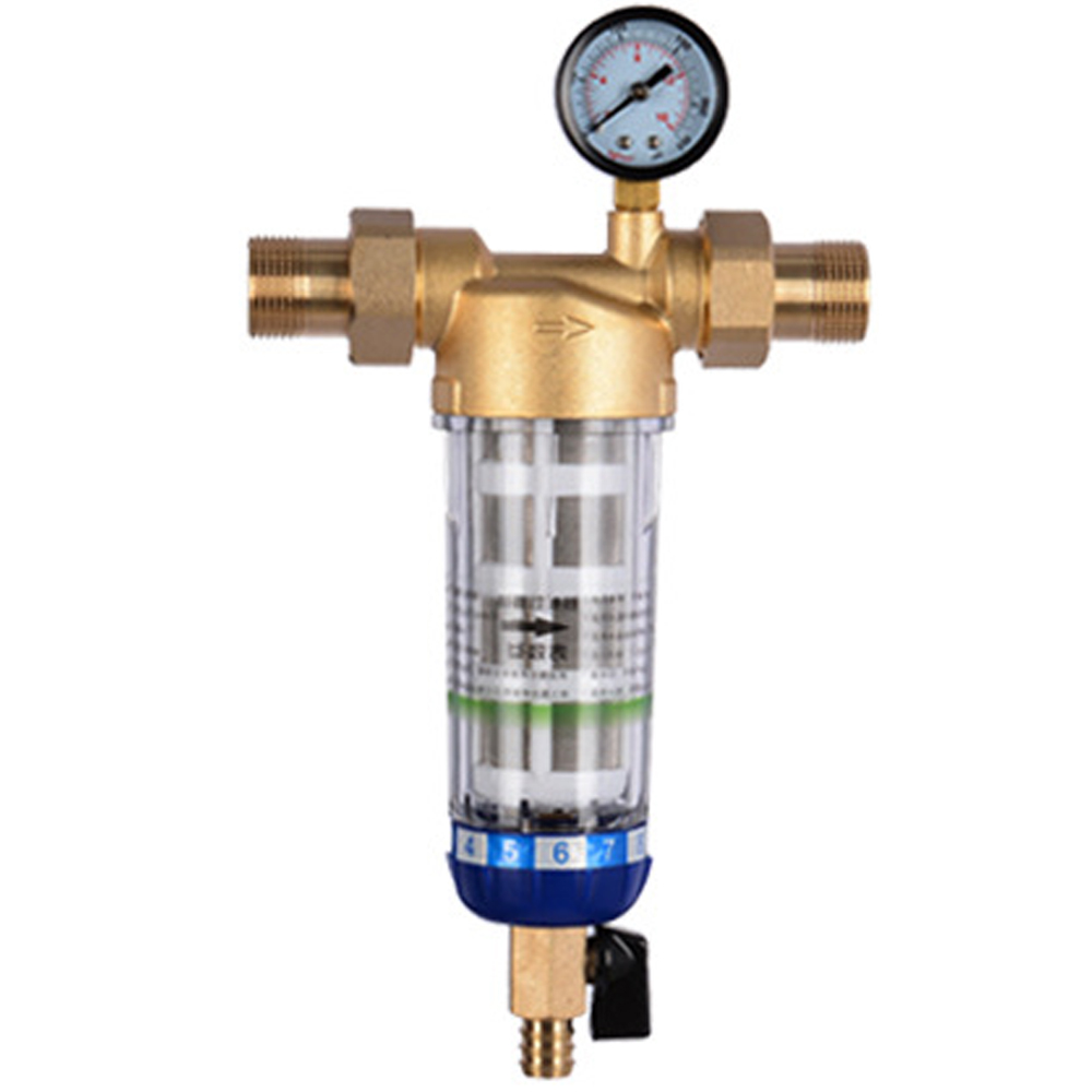 3/4 förfilterrenare helhus spin-down sedimentvattenfilter centralt förfiltersystem backspolning rostfritt stålnät