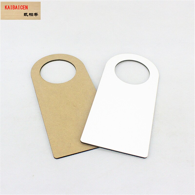 Sublimation blanks MDF door plate sublimation MDF doorplate Christmas Ornament Sublimation Blank Door Hanger, Home Decoration: 8DE-002