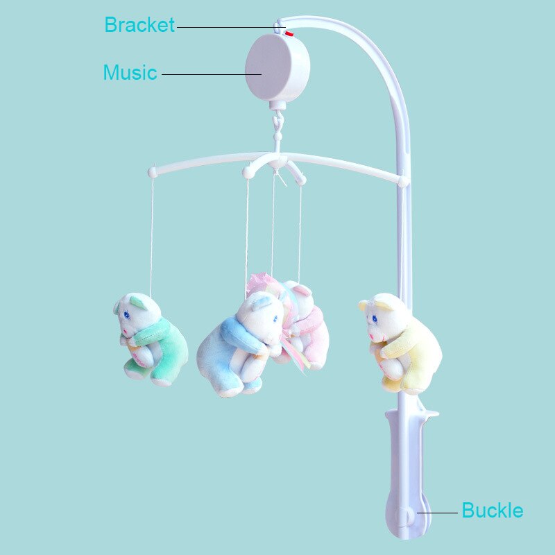 Baby Crib Toy Music Box Stroller Bed Hanging Bell Parts Mobile Hanging Bell Toy Clockwork Movement Mobile Music