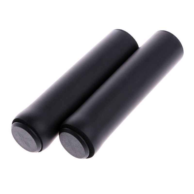 1Pair Soft Silicone Anti-slip Handle Bar Grips Bicycle Handlebar Grip Cover Outdoor MTB Mountain Bike Cycling Universal: Black