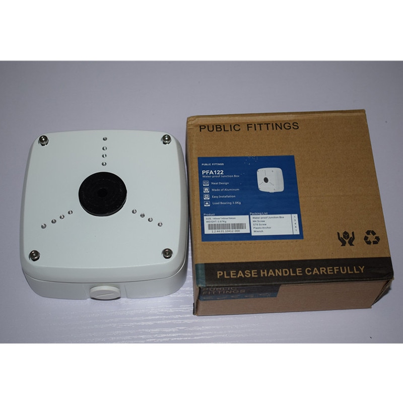 Dahua-caja de empalme a prueba de agua PFA122, 2 unids/lote, accesorios de CCTV, soporte de cámara IP, montaje de cámara PFA122
