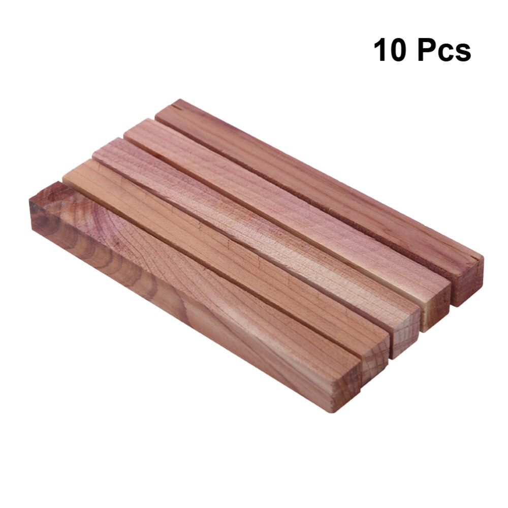 10 Pcs Cederhout Blokken Schimmelbestendig Natuurlijke Cederhout Insectenverdelger Hout Voor Garderobe Ladekast