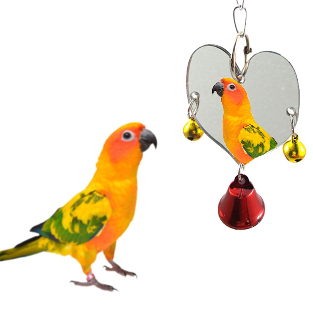 1PCS/Set 8 Style Combination Parrot Toy Bird Articles Bite Toy Bird Toys Parrot Funny Swing Ball Bell Standing Training Toys: Gray