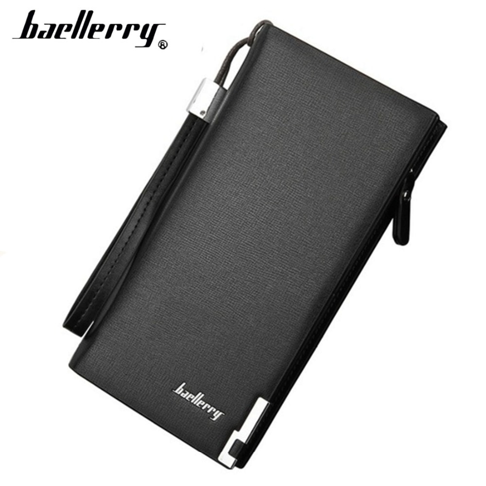 Baellerry Luxury Men Wallets Long Zipper Large Capacity Top Male Purse With Card Holder Multi-function Wallet For Men 1N