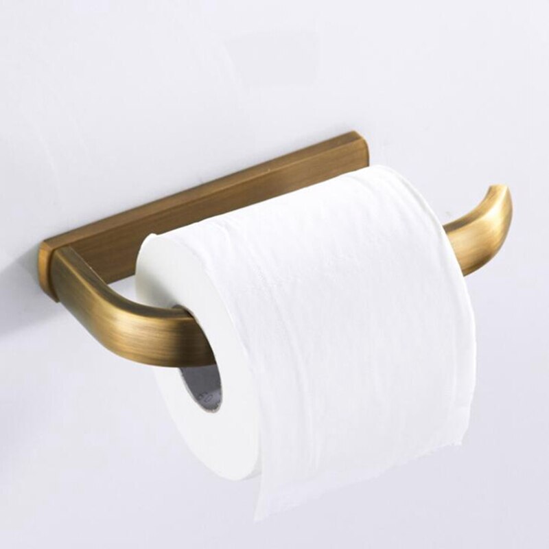 Badeværelse toiletpapirholder antik bronze toiletrulleholder vægmonteret kobbervævsrullebøjle el0286: Bronze