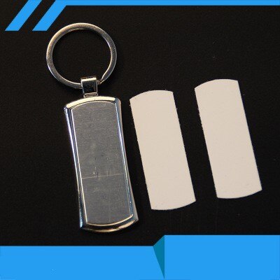 10 stuks/partijen blanco metalen sleutelhangers sleutelhangers flesopener tags diy printen sublimatie inkt transfer beide kanten kunnen printen: 01
