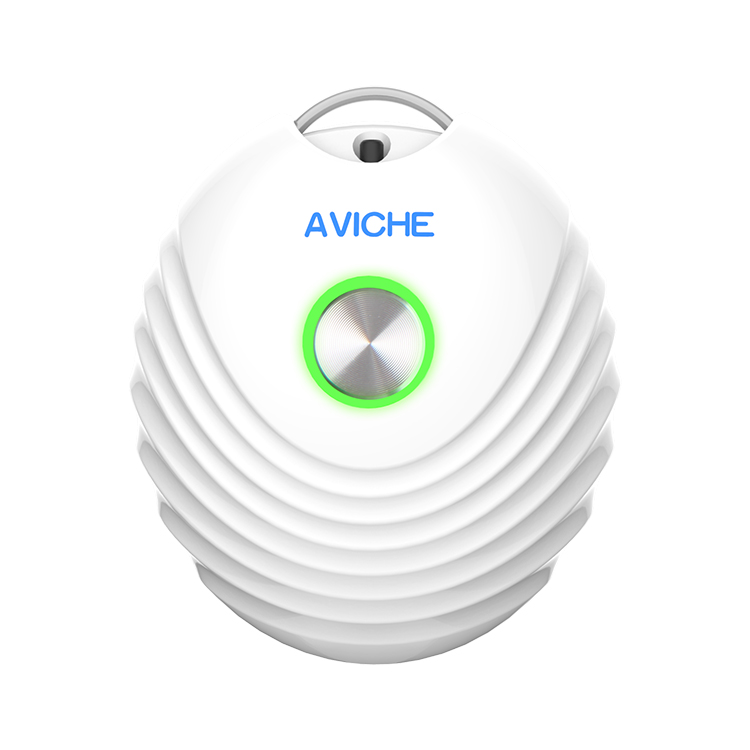Personal Wearable Air Purifier Necklace/Mini Portable Air Freshener Ionizer/Negative Ion Generator/Low Noise for Adults Kids: White
