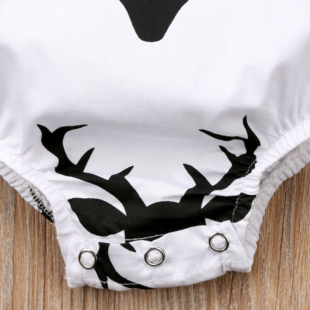 Emmababy XMAS Bodysuit Baby Kids Girls Boy Deer Printed Tassel Bodysuit Jumpsuit Long Sleeve Clothes