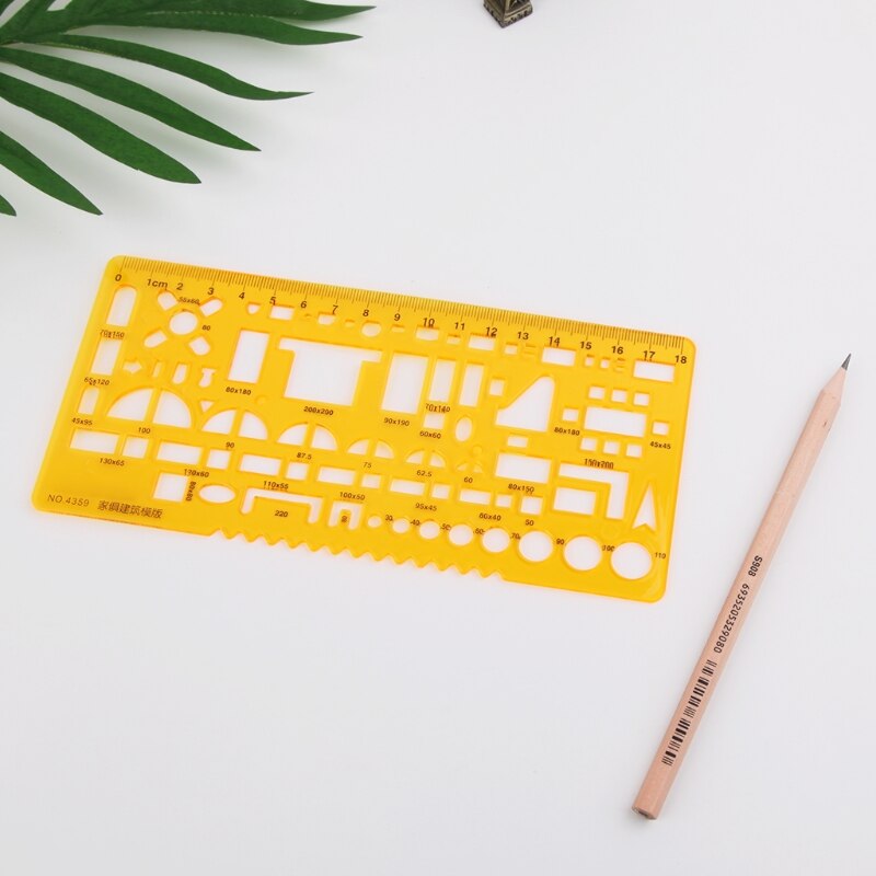 Furniture House Architecture Drainage Drawing Template Ruler Measuring Tool